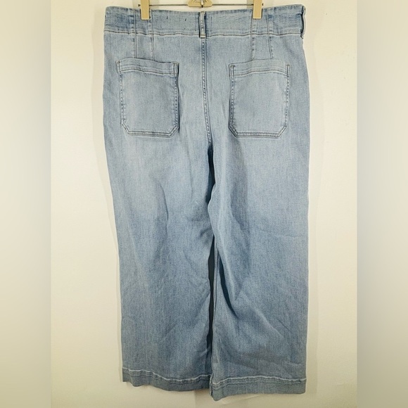 NWOT Maeve The Colette Wide Leg Jeans in Light Wash Blue 34P - Picture 5 of 6